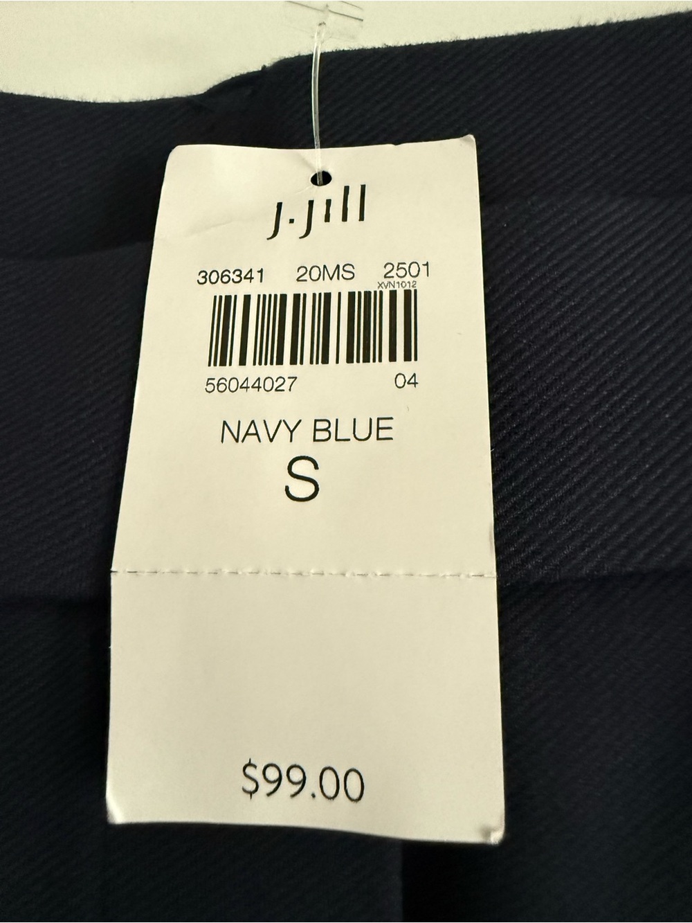J.Jill Knit Classic Navy Cargo Ankle Pants NWT - Picture 3 of 6